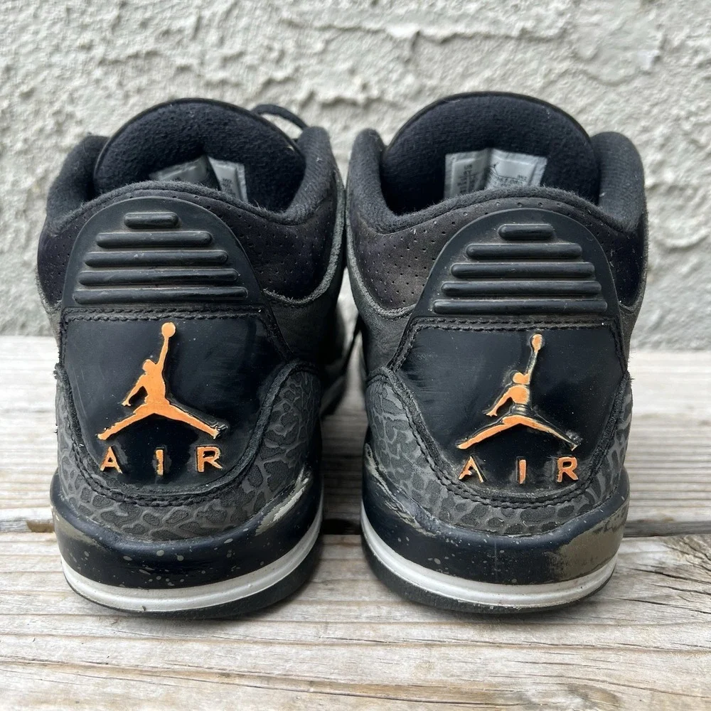 Nike Shoes Size 6Y Air Jordan Retro 3 Fear Pack Grey Orange DM0967-080 With Box